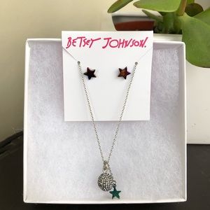 Betsey Johnson Star Power Fireball Set Crystal